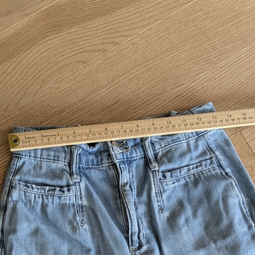 Paige Jeans Paige The High Rise Relax Crop Wide Leg Jeans Women Blue Size 26 - Picture 10 of 10